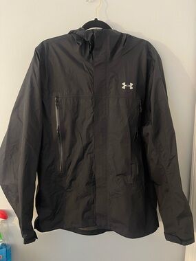 Under Armour Black Men’s Hooded Rain Jacket